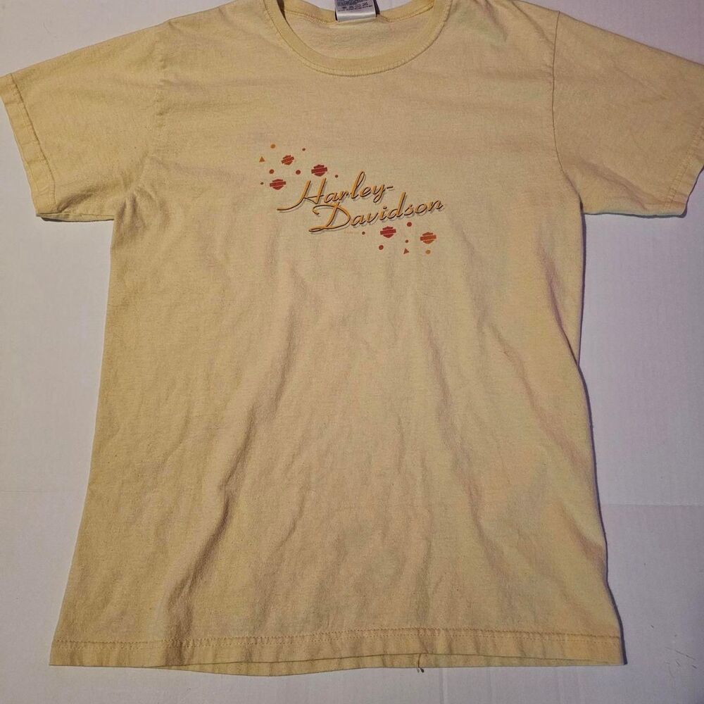 Harley-davidson Men's Yellow T-shirt